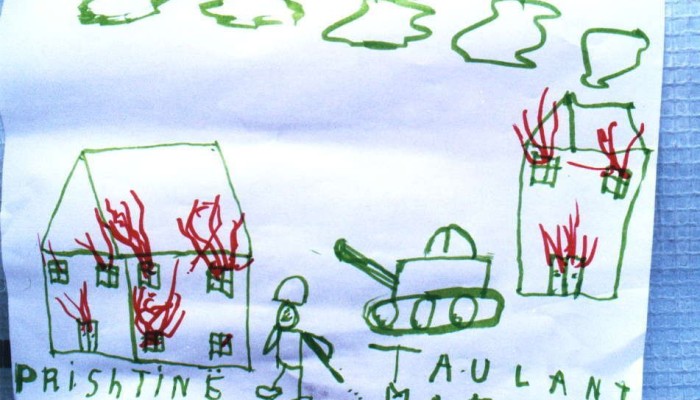 Refugee child drawing