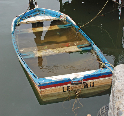 Sunken boat