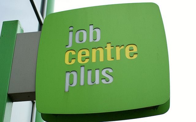 Job Centre Plus sign