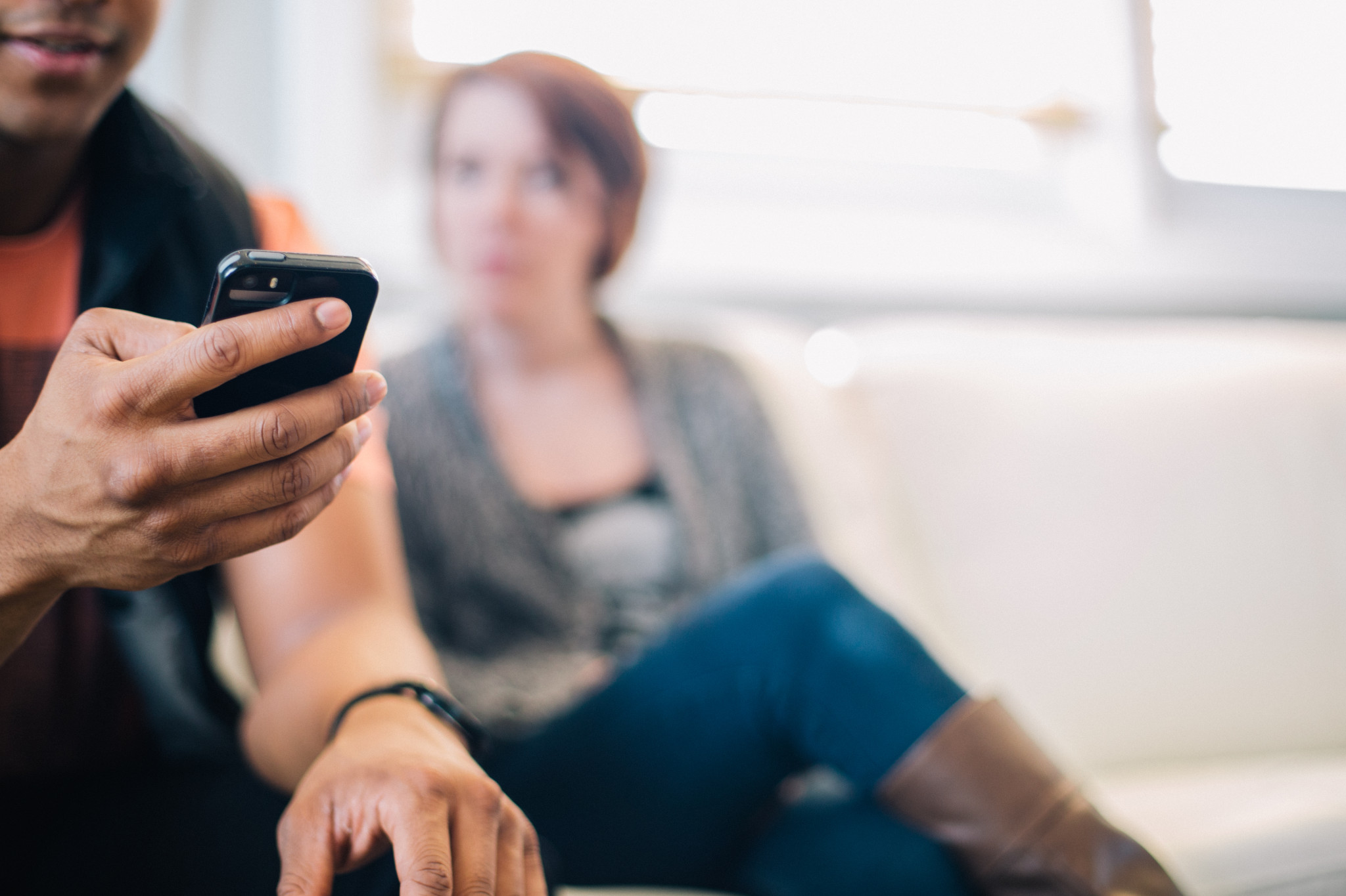 engage phone sofa