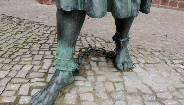 shackles slavery trafficking