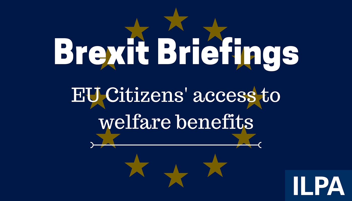 Brexit briefing: EU citizens’ access to benefits