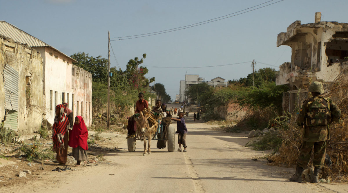 Civilian and street life behind the front line.
